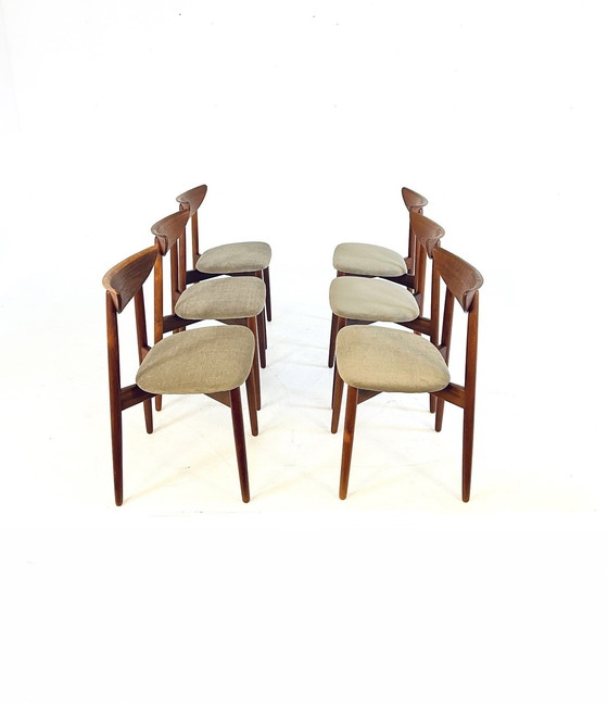 Image 1 of 6X Chaises de salle à manger restaurées Harry Østergaard '60s
