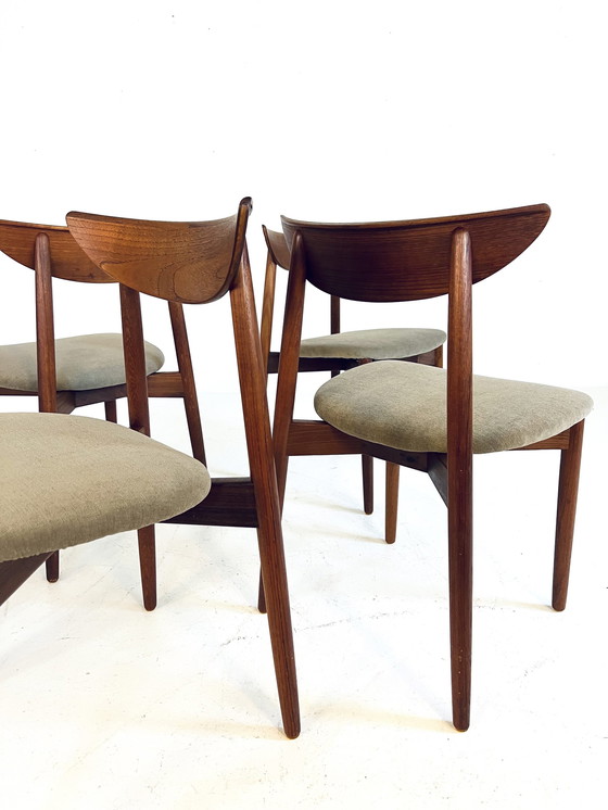 Image 1 of 6X Chaises de salle à manger restaurées Harry Østergaard '60s