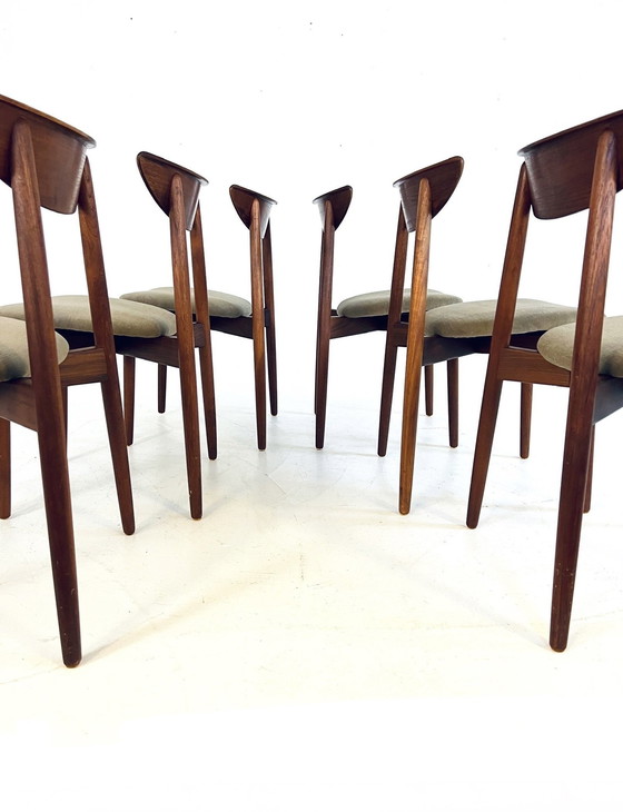 Image 1 of 6X Chaises de salle à manger restaurées Harry Østergaard '60s