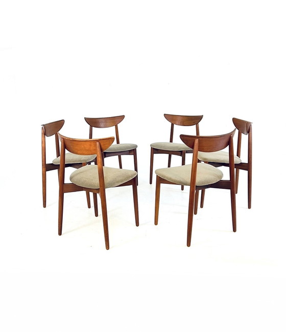 Image 1 of 6X Chaises de salle à manger restaurées Harry Østergaard '60s