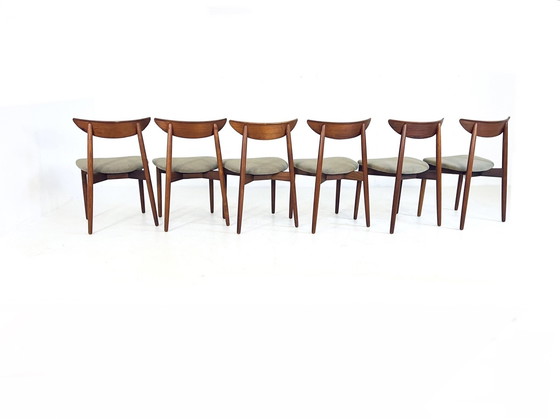 Image 1 of 6X Chaises de salle à manger restaurées Harry Østergaard '60s