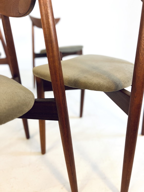 Image 1 of 6X Chaises de salle à manger restaurées Harry Østergaard '60s