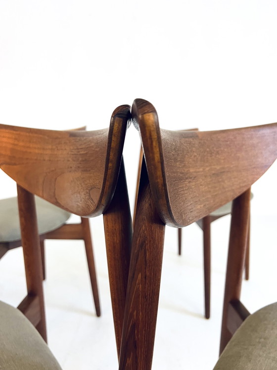 Image 1 of 6X Chaises de salle à manger restaurées Harry Østergaard '60s