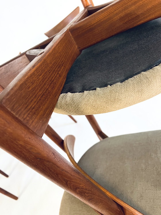 Image 1 of 6X Chaises de salle à manger restaurées Harry Østergaard '60s