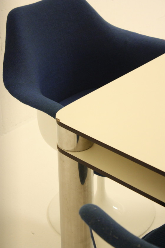 Image 1 of Table de salle à manger Maestro Joe Colombo Zanotta Blanc