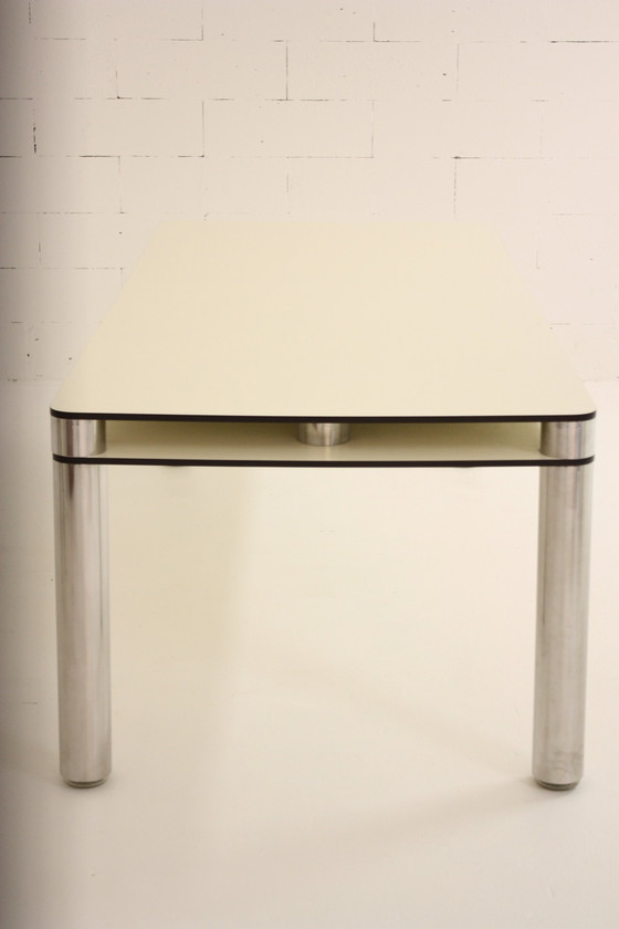 Image 1 of Table de salle à manger Maestro Joe Colombo Zanotta Blanc