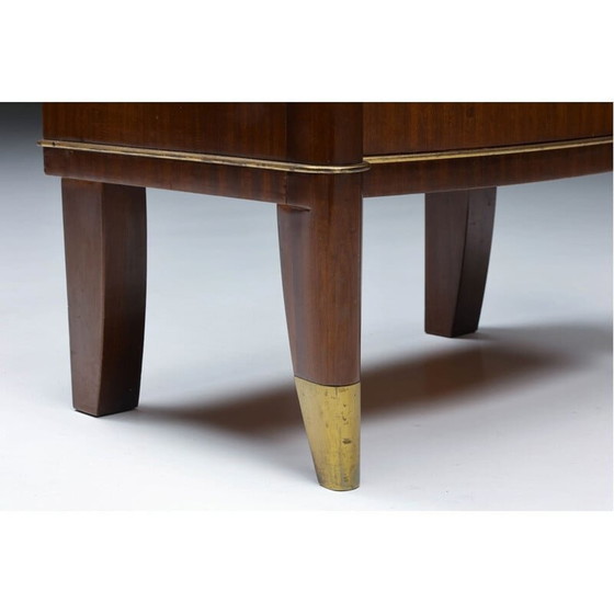 Image 1 of Table de nuit vintage marron par De Coene, Belgique années 1960