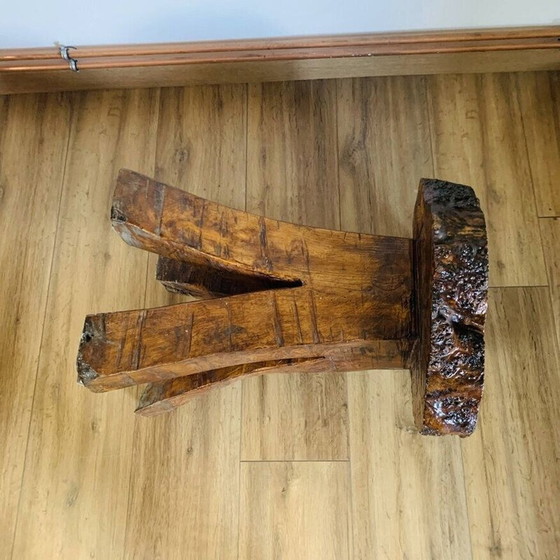 Image 1 of Serveur vintage en orme massif