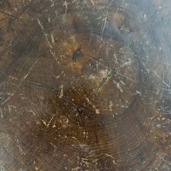 Image 1 of Serveur vintage en orme massif