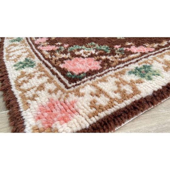 Image 1 of Tapis bohème vintage en pure laine, 1970