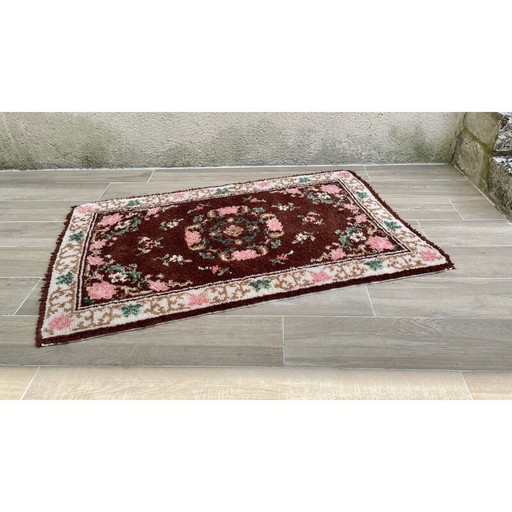 Tapis bohème vintage en pure laine, 1970