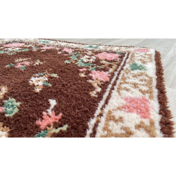 Image 1 of Tapis bohème vintage en pure laine, 1970