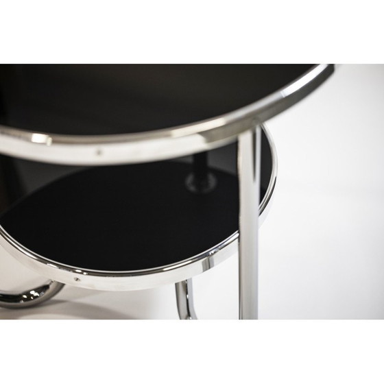 Image 1 of Table basse vintage Bauhaus en verre et chrome par Kovona, Tchécoslovaquie, années 1970