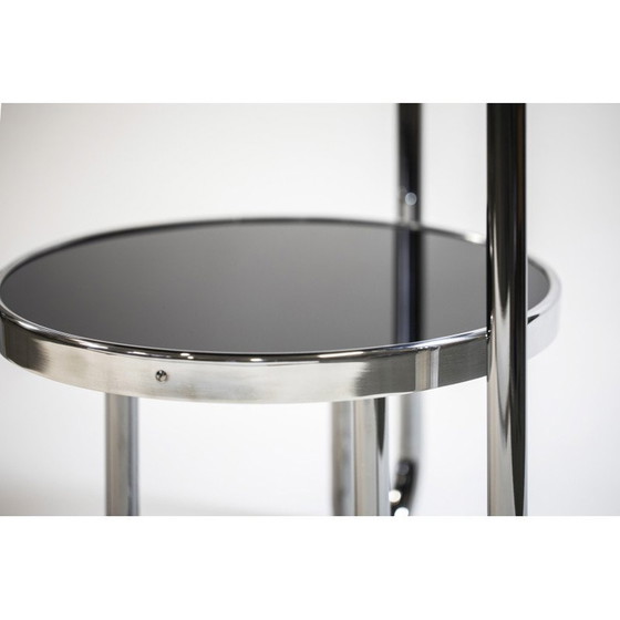 Image 1 of Table basse vintage Bauhaus en verre et chrome par Kovona, Tchécoslovaquie, années 1970