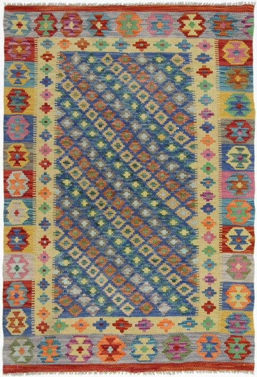 Original Old Style Kilim Afghan 153 X 101 Cm Top Condition