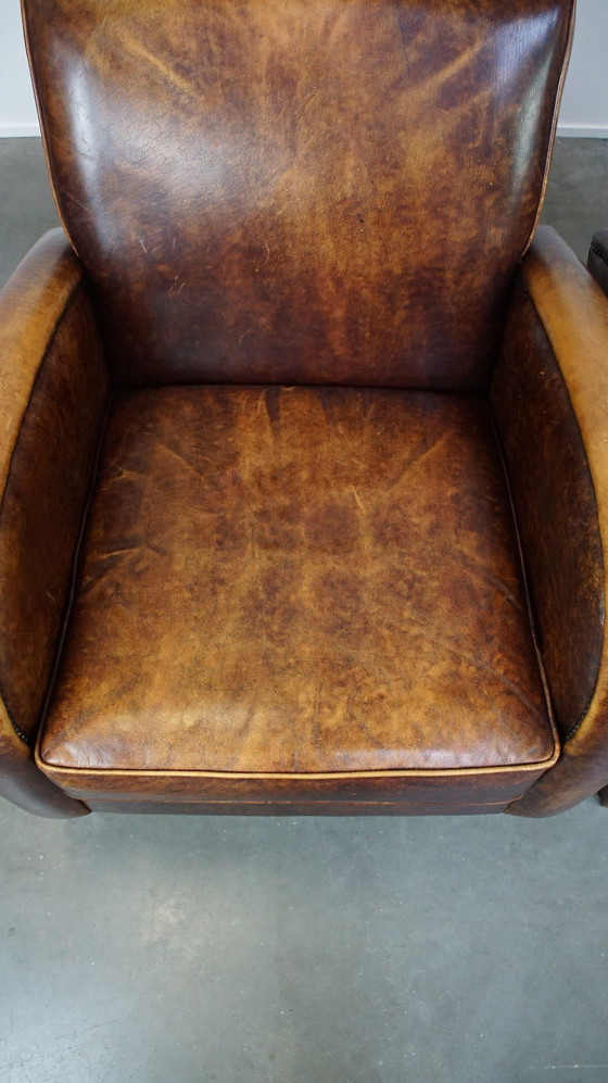 Image 1 of 2 X Fauteuil design en cuir de boeuf