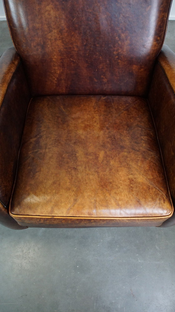 Image 1 of 2 X Fauteuil design en cuir de boeuf