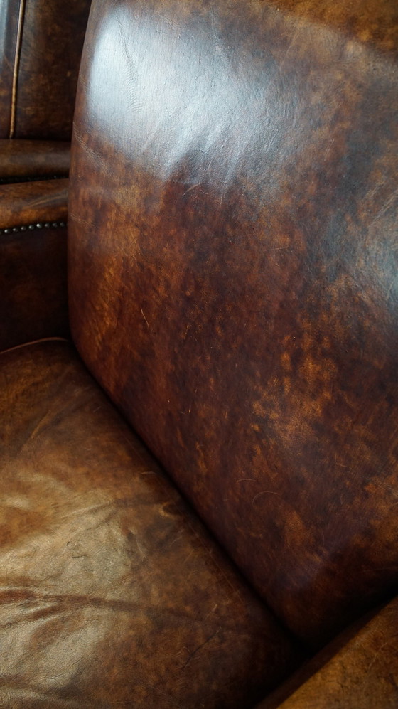 Image 1 of 2 X Fauteuil design en cuir de boeuf