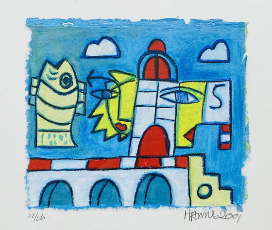 Image 1 of Hannes Kuiper - Sérigraphie colorée