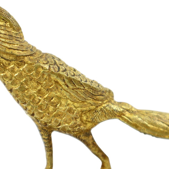 Image 1 of Statue Art Déco Faisan Bronze doré