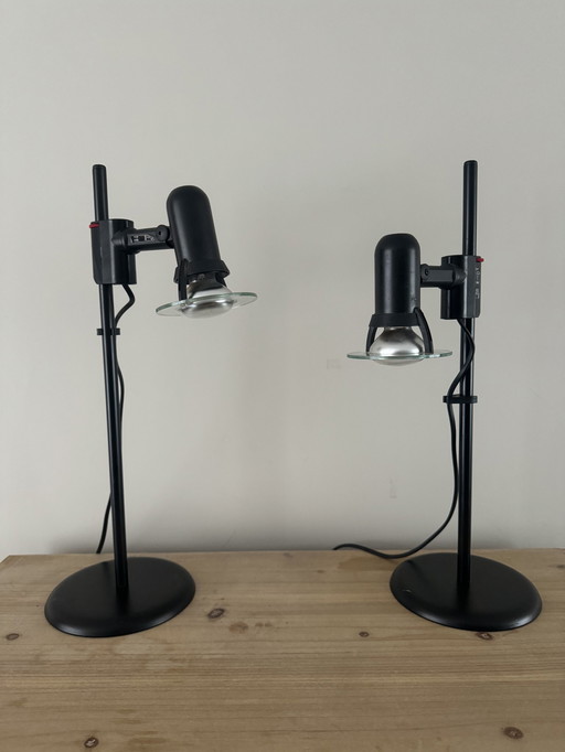 2X Lampe de table / lampe de bureau massive