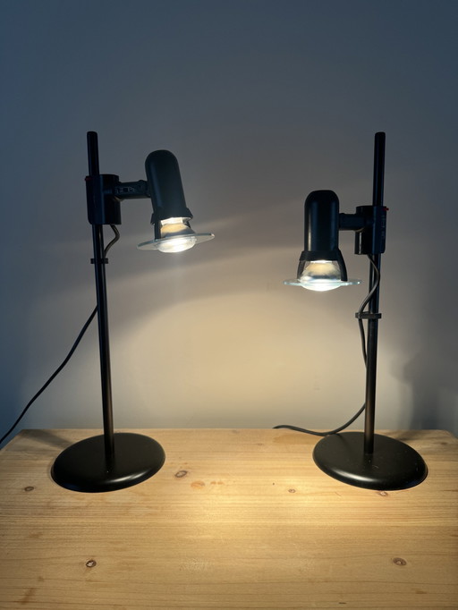 2X Lampe de table / lampe de bureau massive