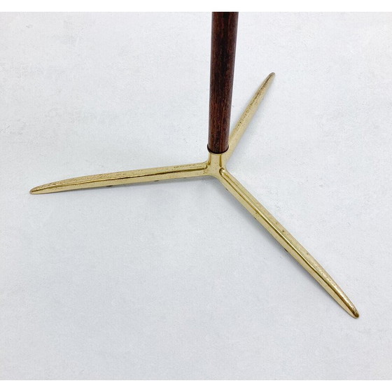 Image 1 of Table d'appoint vintage en laiton et verre, Italie 1960