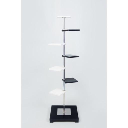 Socle à fleurs vintage Bauhaus en chrome et acier par Robert Slezák, Tchécoslovaquie 1930