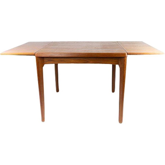 Image 1 of Table de salle à manger vintage avec rallonges en teck par Henning Kjærnulf 1960s