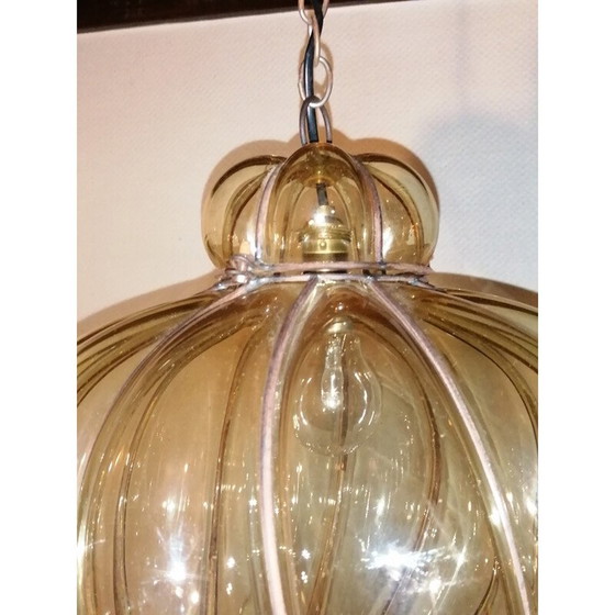 Image 1 of Lanterne spirale vintage en verre de Murano par Gianni Seguso, 1960s