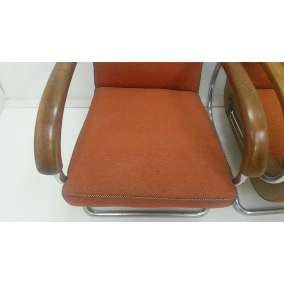 Image 1 of Paire de fauteuils vintage modèle H221 par Jindřich Halabala pour Up Závody Brno, Tchécoslovaquie 1920