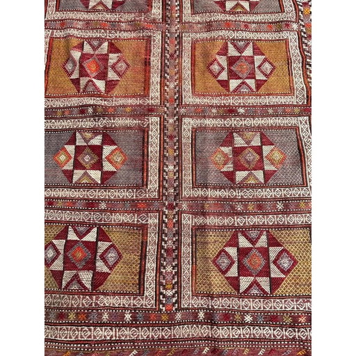Tapis Kilim vintage en laine nouée à la main, 1970