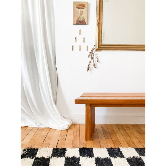 Image 1 of Banc vintage en orme de Charlotte Perriand