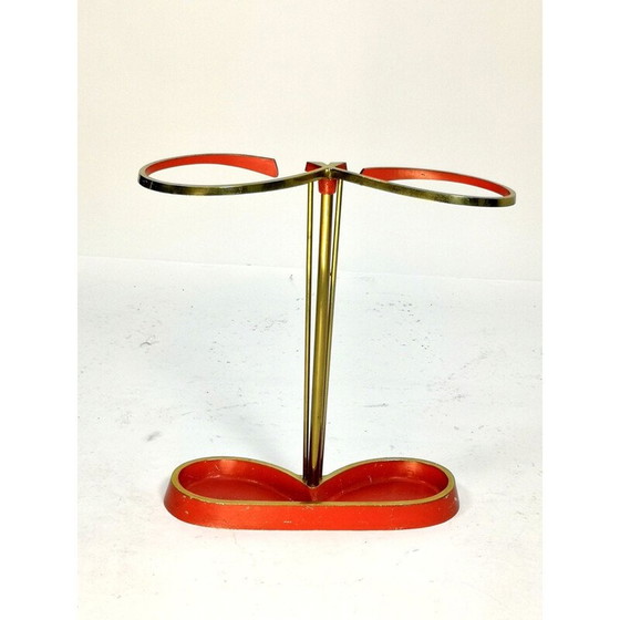 Image 1 of Parapluie vintage en laiton peint du milieu du siècle 1970