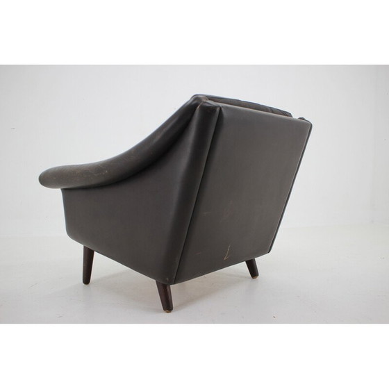 Image 1 of Fauteuil danois vintage en cuir ''Matador'' par Aage Christiansen, 1960s