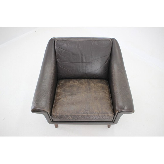 Image 1 of Fauteuil danois vintage en cuir ''Matador'' par Aage Christiansen, 1960s