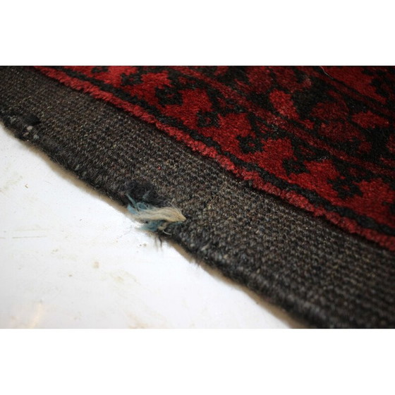 Image 1 of Tapis vintage en laine rouge, Tchécoslovaquie 1980