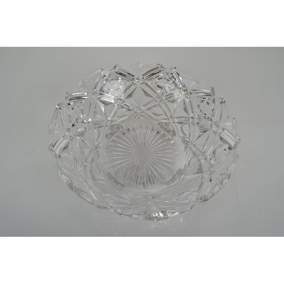 Image 1 of Coupe en cristal vintage, Tchécoslovaquie 1960