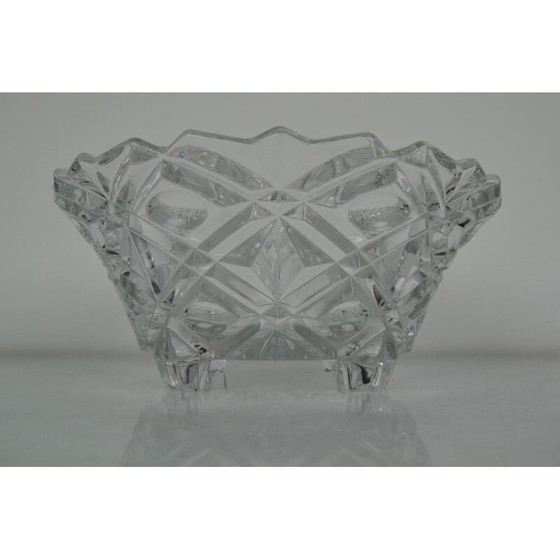Image 1 of Coupe en cristal vintage, Tchécoslovaquie 1960