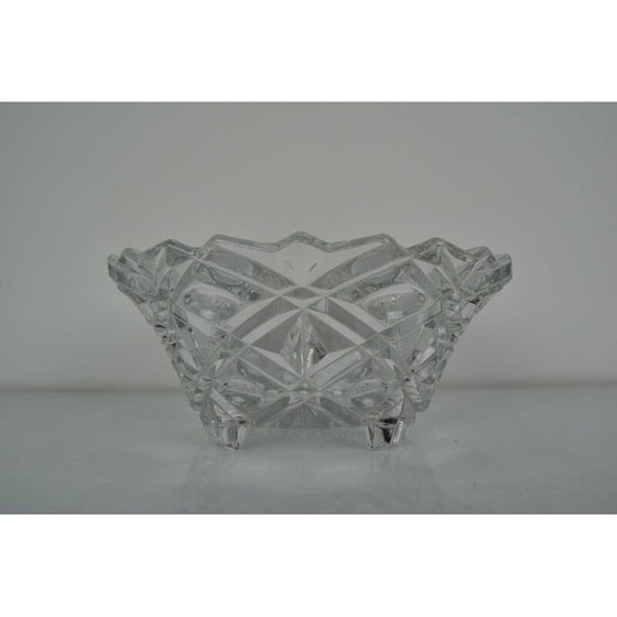Image 1 of Coupe en cristal vintage, Tchécoslovaquie 1960