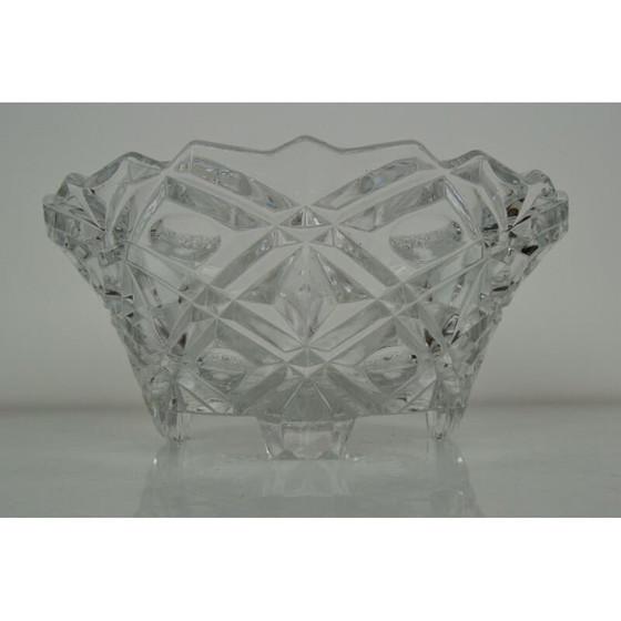 Image 1 of Coupe en cristal vintage, Tchécoslovaquie 1960