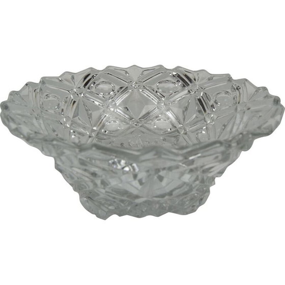 Image 1 of Coupe en cristal vintage, Tchécoslovaquie 1960