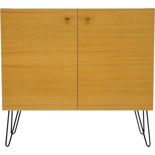 Armoire vintage en bois de bouleau, tchèque 1970