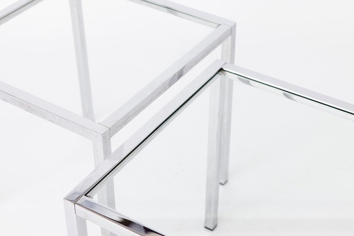 Paire de tables d'appoint vintage 1970S