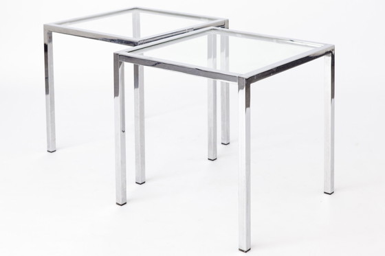 Image 1 of Paire de tables d'appoint vintage 1970S