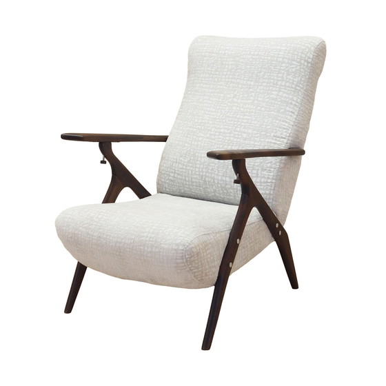 Image 1 of Fauteuil en hêtre, Design italien, 1970S, Production : Italie