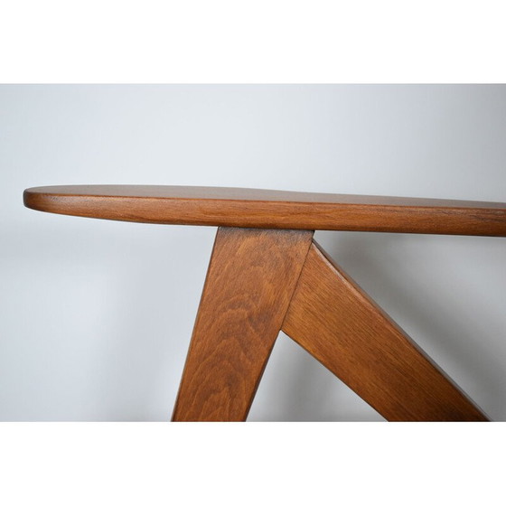 Image 1 of Fauteuil vintage tissu forêt vert, Scandinave 1960s