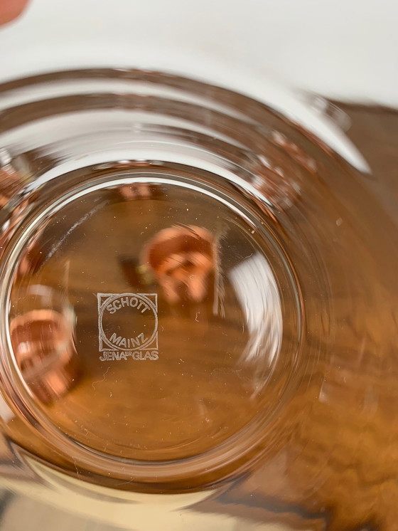 Image 1 of Ensemble de 6 tasses à café en cuivre par Schott & Gen Mains, 1970