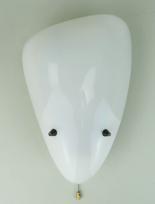 Lampe d'applique 1950S Tele Ambiance Metal Mesh With White Acrylic Shade