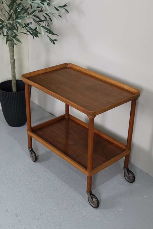 Chariot de service vintage, Barcart - Bois 1960s